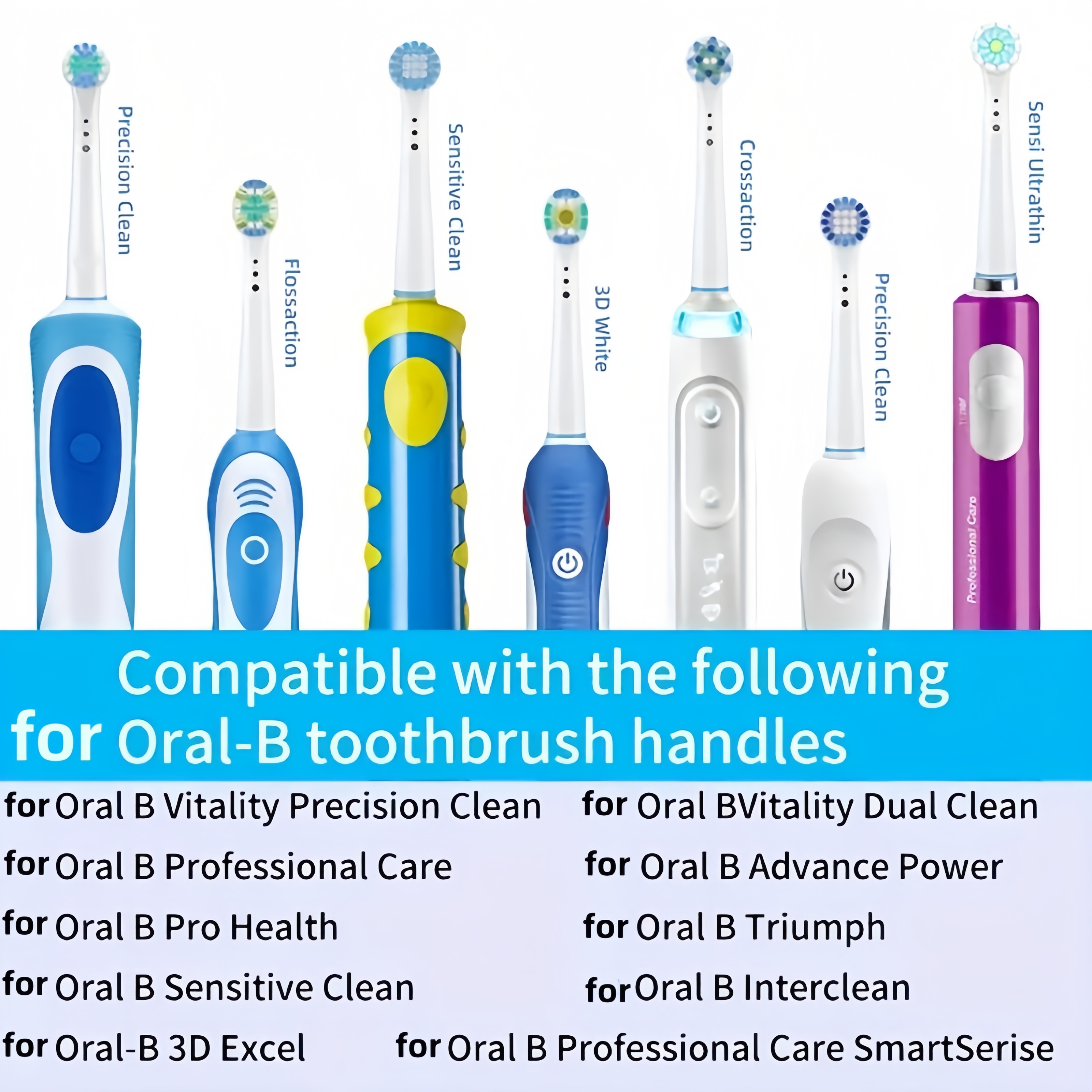 Compatible Replacement Toothbrush Heads, 4pcs Set