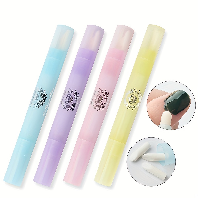 

4 stylos correcteurs de vernis à ongles pointes de , stylos de nettoyage des bords d'ongles non parfumés, outils de de vernis à ongles les conceptions de manucure de , de à utiliser