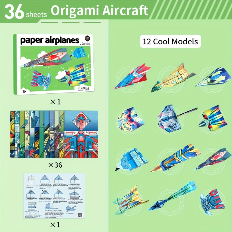 Paper Airplane Book: -by-step Folding Instructions For And Beginners With Practice Pages To Fold And Fly