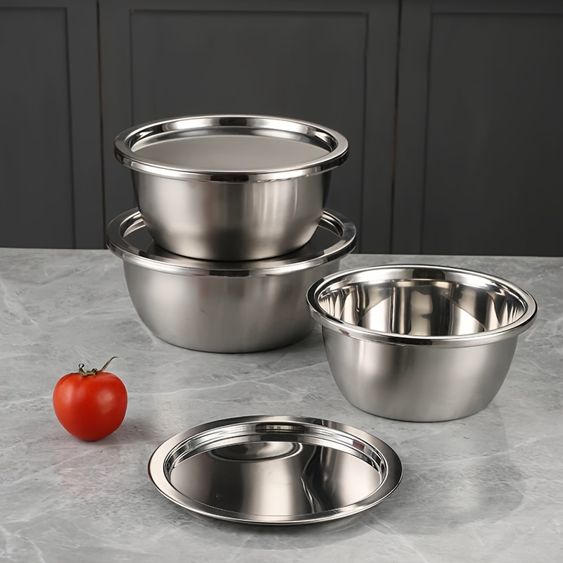 3 st. blandbollar i rostfritt stål med lock - Temu Sweden