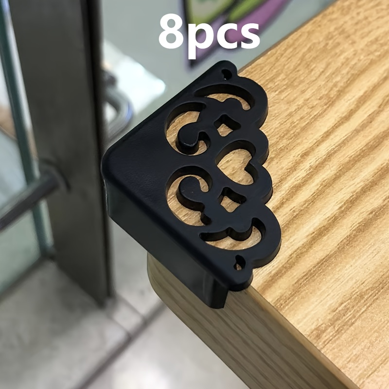 E-shop 8 Stück Silikon-Eckenschutz mit elegantem Blumenmuster, stilvolle Tischkanten- für Sicherheit und Dekor