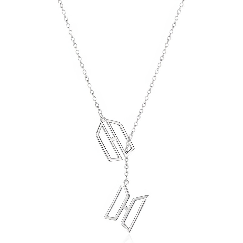 TEMU A Minimalist And Elegant Geometric Pendant Necklace With A Stainless Steel Chain. A Unisex Jewelry Gift, Gifting