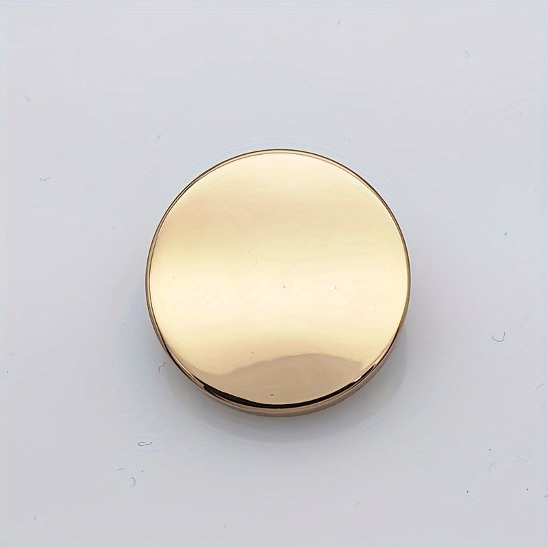 10pcs 10/15/20/25mm Fashion And Minimalist Metal Button Clothing Decoration Additions, Graphic Design, Hand Sewn Buttons Suitable For Shirts, Dresses, Denim Jackets