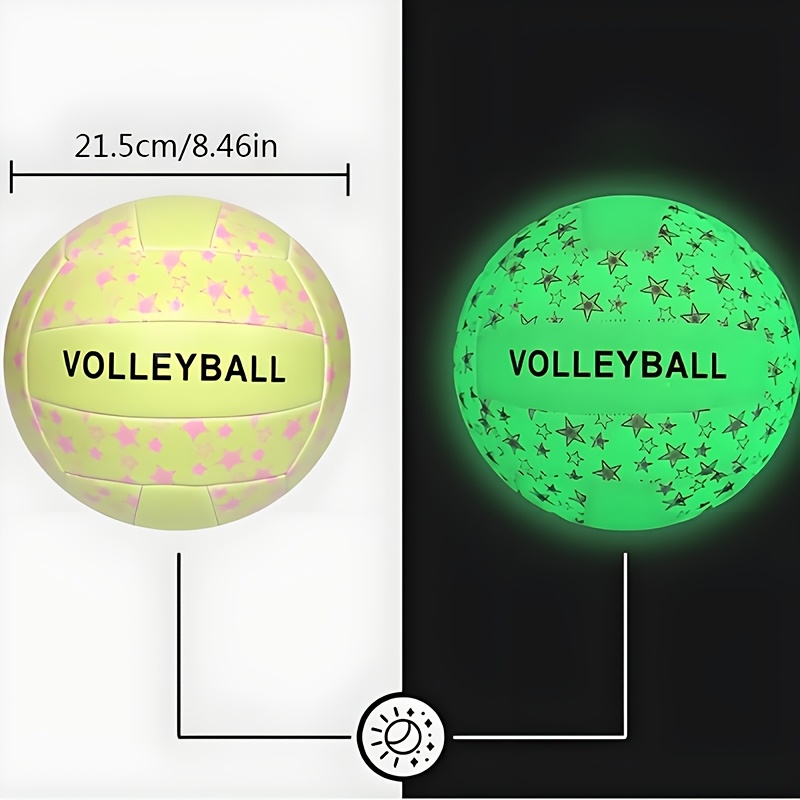 Image of Luminous Volleyball, Beach Volleyball, Men's And Women's Indoor And Outdoor Nighttime Volleyball, Suitable For Beach Entertainment, Indoor Competitions, Daily Training, And Holiday Gifts