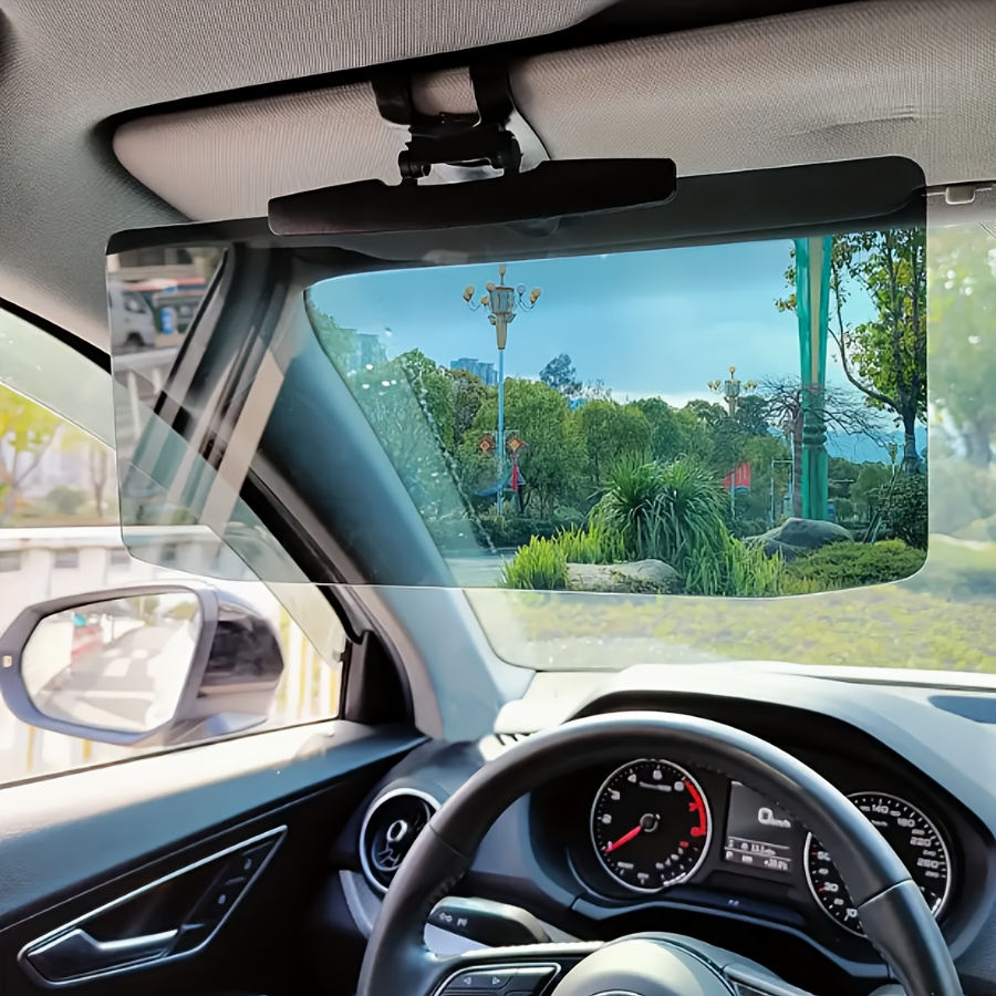 TEMU 1pc Car Sun Visor, Glare And Uv Protection, With Adjustable , Acrylic Visor, Can Enhance