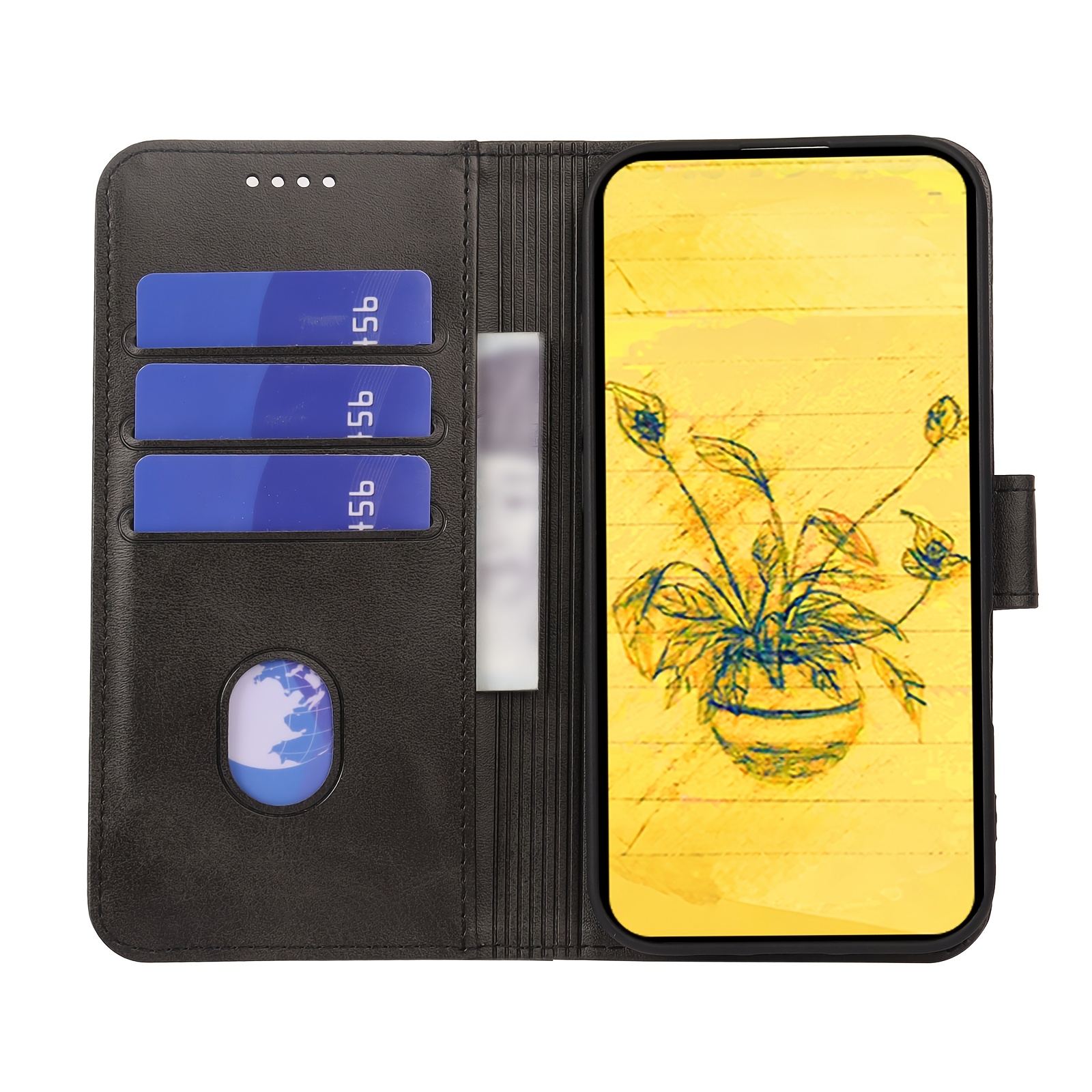 TEMU Phone Case: [for Iphone Wallet Case]suitable For Iphone 7/8/se2 (2020)/se3 (2022)/iphone 7 Plus/8 Flip Cover Wallet Case, Equipped With 3 Credit