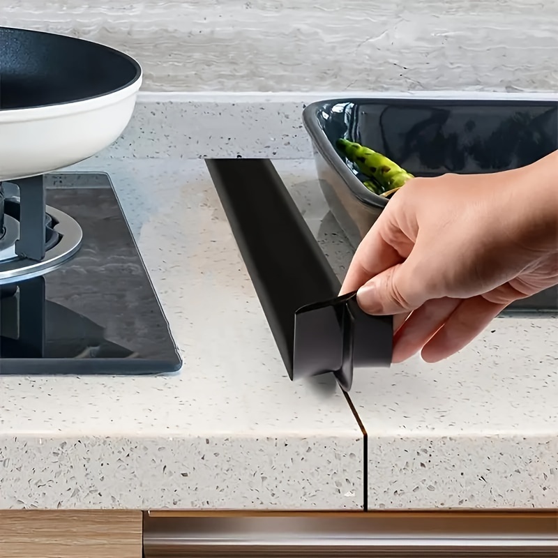1pc 2pcs silicone thickened stove   strip   cover kitchen oil proof and stain proof sealing strip silicone sealing strip