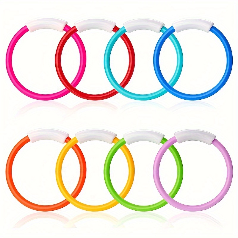 

6pcs Diving Ring Pool Toys, Diving Training Practice Sea Fish Ring Throwing Game Toy, Summer Supplies, Summer Toys Halloween Christmas Gifts