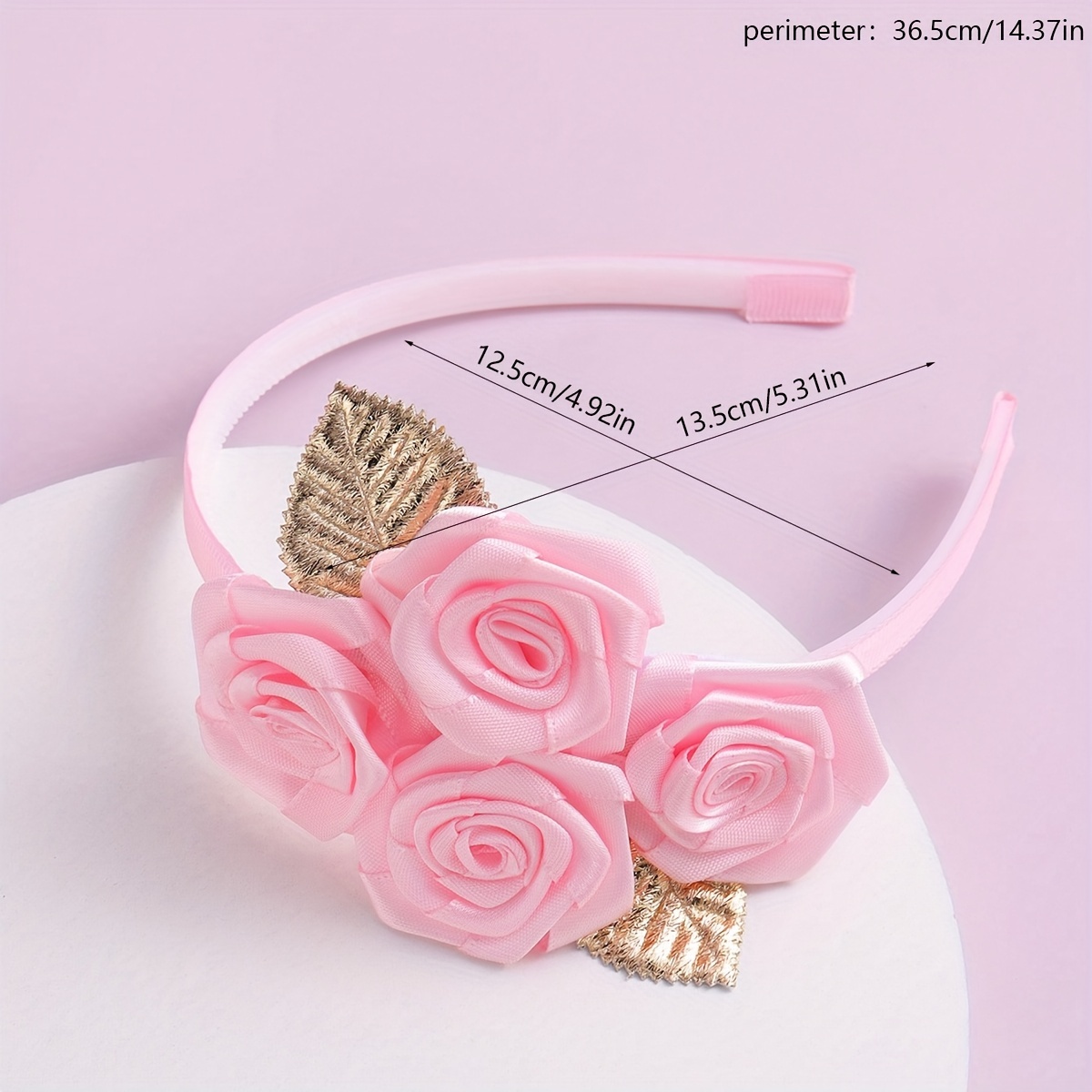 1pc Pink Floral Headband