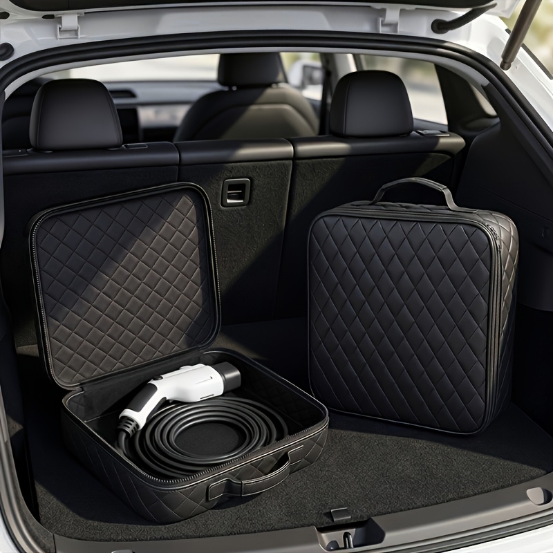 TEMU Grand sac de rangement pour chargeur de véhicule électrique multicolore en option, grand sac de rangement pour chargeur de véhicule électrique,