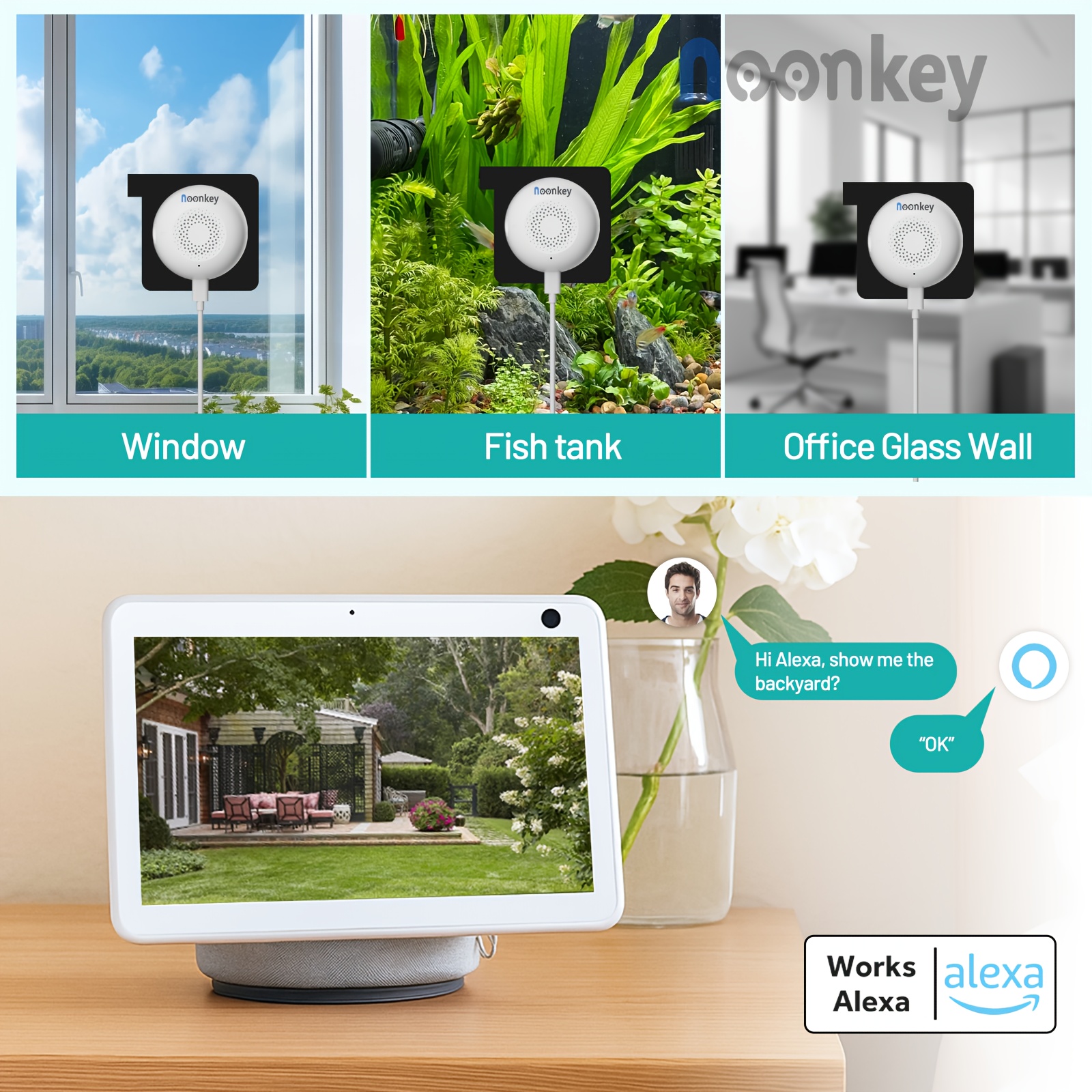 2K Wireless Window Camera, 5GHz&amp;2.4GHz WiFi Indoor Cameras for * w/ * Al Color Night Vision,Person,Pet,Vehicle &amp; Motion Detection,24