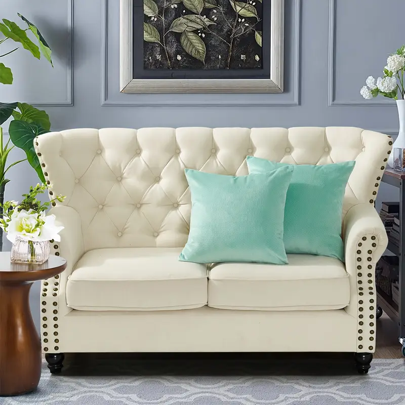 2pcs plush soft decorative throw pillow covers set with double sided no insert stylish cushion cover for sofa couch chair living room bedroom decor Product details 1
