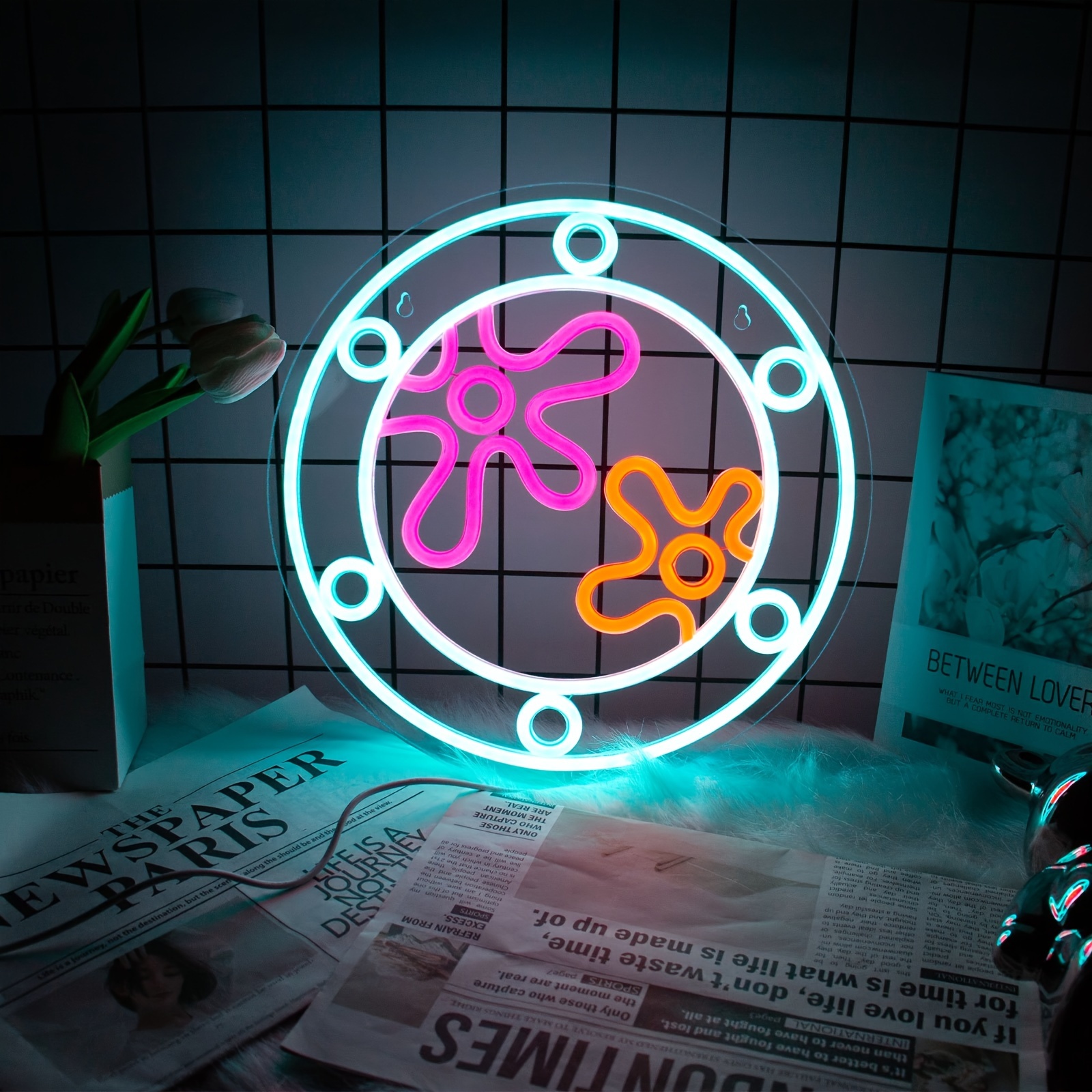 

Ocean World Porthole Neon Lights, Led Porthole Neon Signs For Wall Decor, Neon Light Sign Neon Room Decor, Usb Night Light For Game Room Bedroom Birthday Wedding Party Gifts