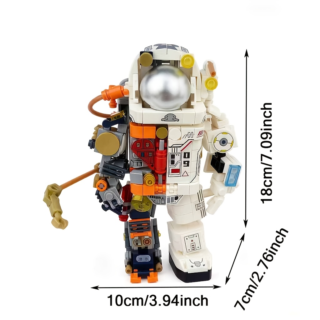 Astronaut Building Block Set for Creative Assembly