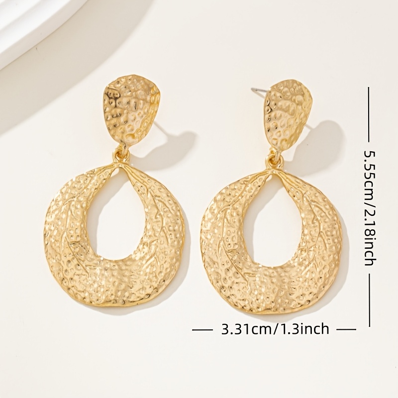 Women's Exaggerated Western Style Irregular Large Circle Earrings