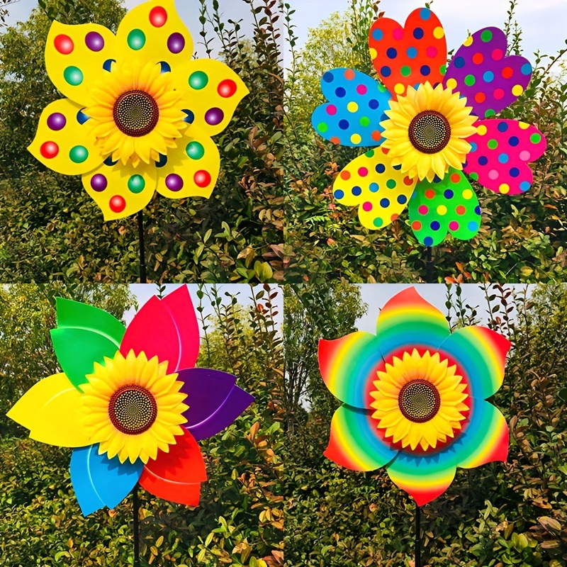 

Sunflower Windmill Holiday Decoration Children&; Landscape