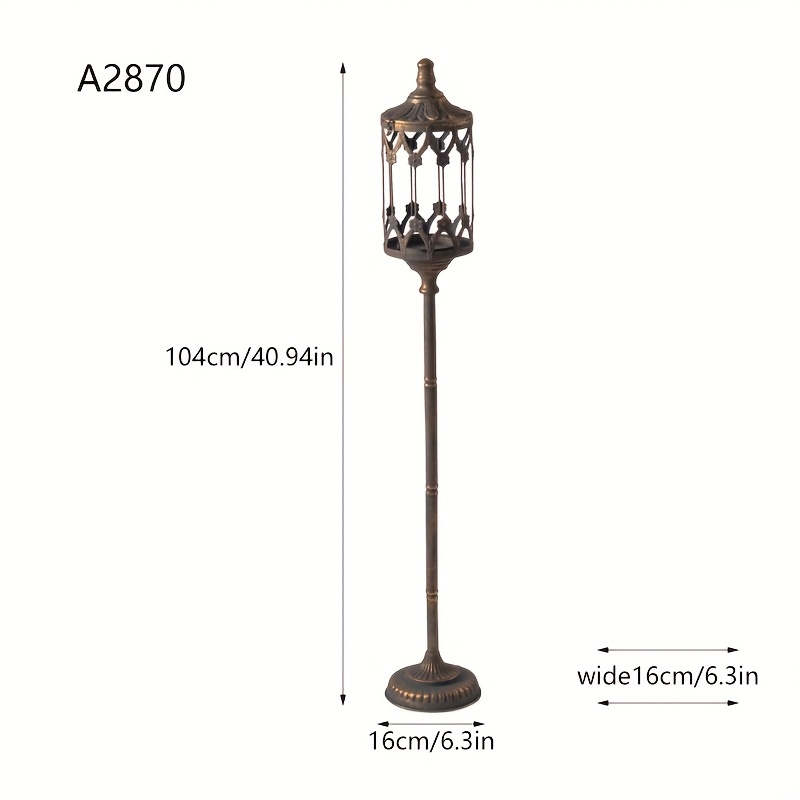 Light Luxury Retro High-end Feel, Floor-standing Candle Holder, Super Candle Holder Decoration, Street Lamp Feature Design