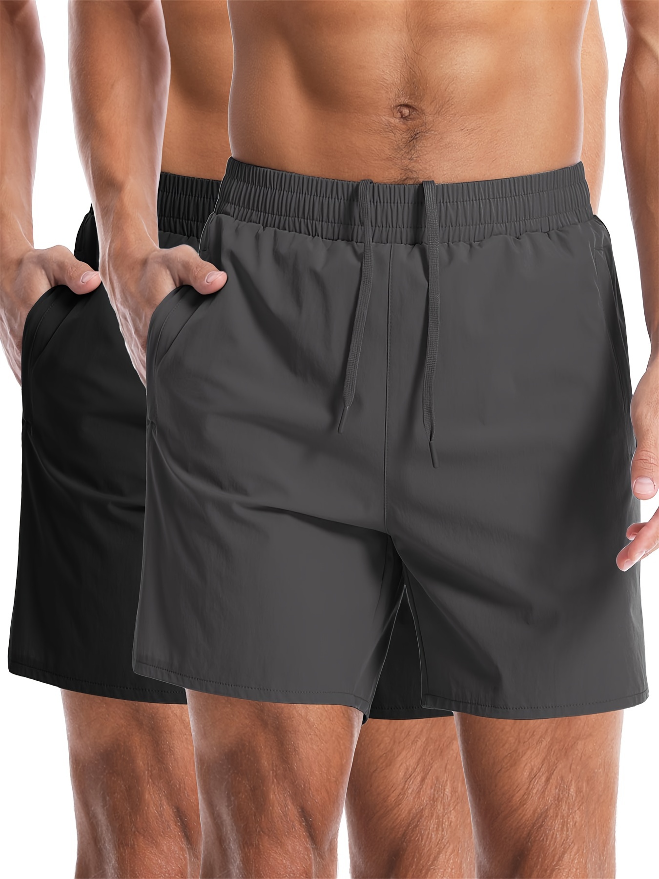 swim shorts zipper pockets