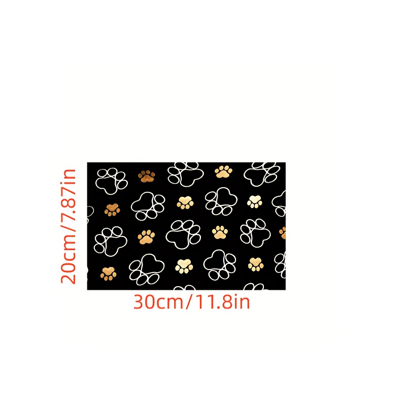 TEMU 1pc Mud Animal Paw Print Pet Placemat, Quick- Dog Feeding Mat, Easy-to- Bowl Pad, Dog Mat, Universal Pet Mat, Kennel Pad, Cat Cage Mat, Pet Cage
