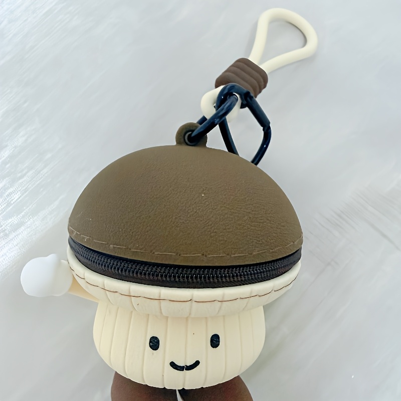 TEMU Porte-monnaie Série Légumes Mini sac de rangement amusant pour écouteurs Sac à livres de pommes de terre Pendentif de clé Créatif