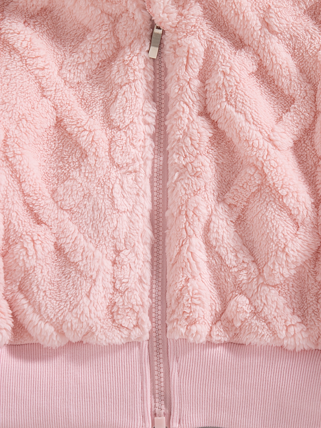 Girls' Jacquard Plush Home Set, Autumn/Winter
