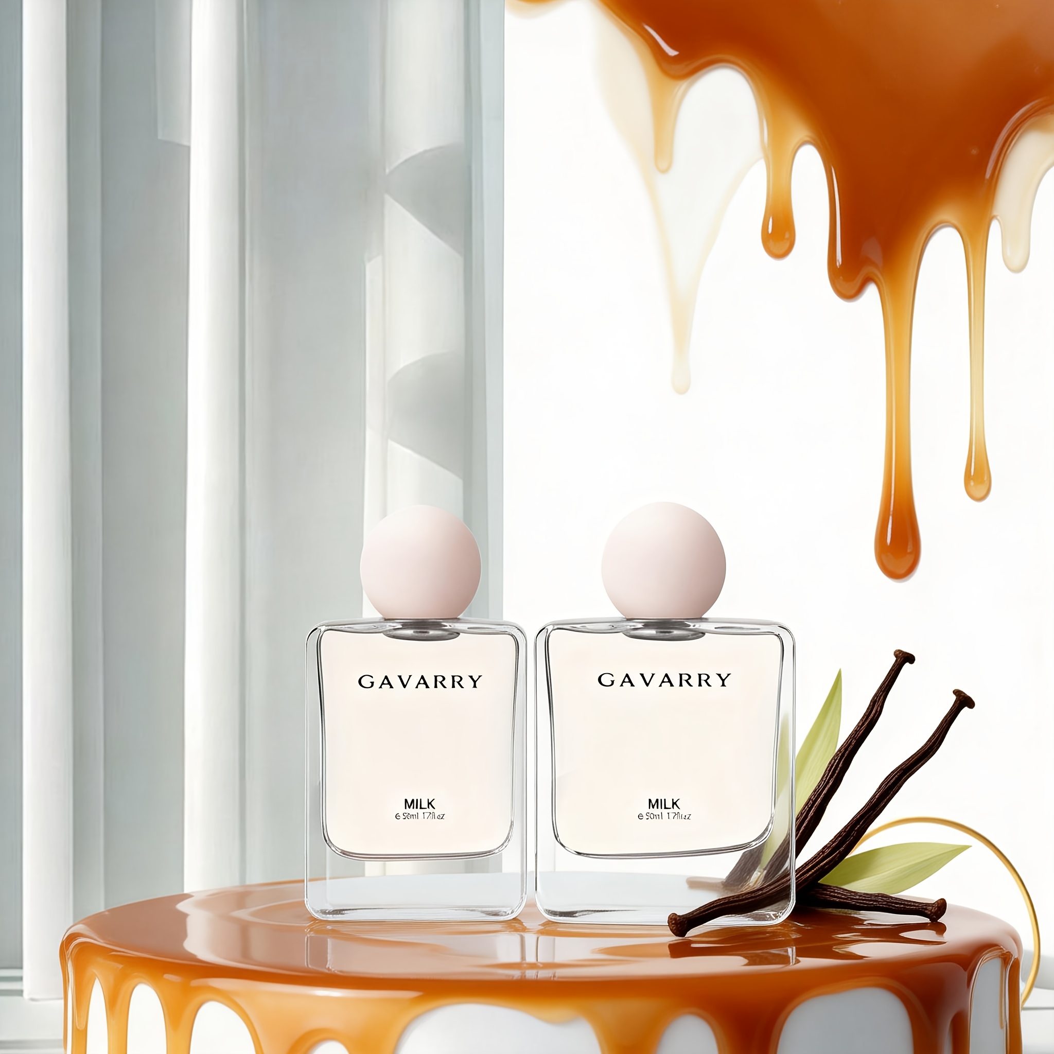Image of 2pcs Milk Perfume (2*50ml/2*1.7oz) | Milk + Coconut Pineapple + Caramel Vanilla | Perfect For Holiday Gifting & Personal Use|hair Perfume