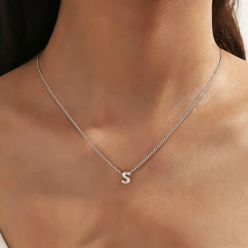 Custom Name Necklace Stainless Steel, Minimalist Style