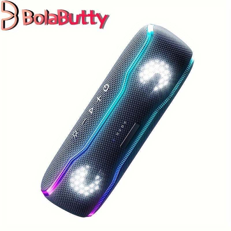 

Portable , Wireless Speaker, 100ft Bt , With Light, Playing Time, Home Speaker, Tws Pairing, Outdoor|party|festival Portable Use, Suitable For Boys Gifts