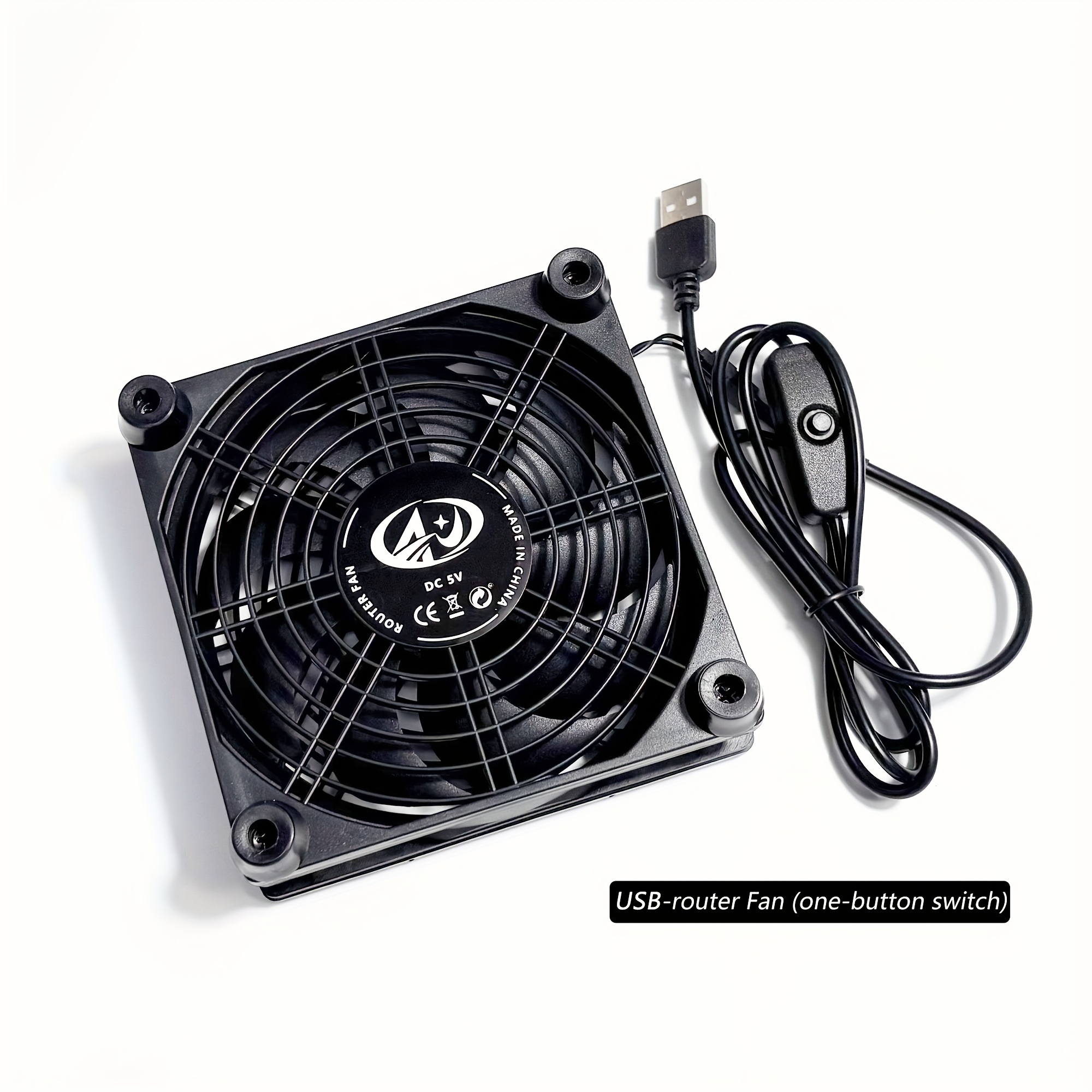 TEMU 4.72-inch Usb Router Cooling Fan, Modem, Tv Box, Etc. Cooling Fan/usb Port Silent Fast Cooling Fan (regular Model/ Switch Model)