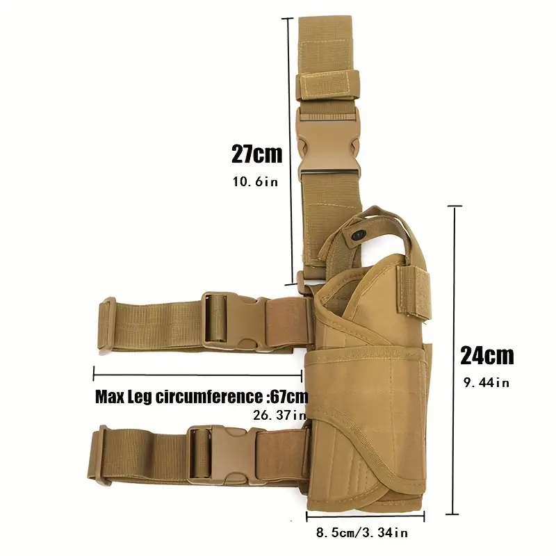 tornado drop leg holster universal nylon pistol holder for play and cosplay details 0