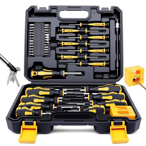 item picture magnetic precision screwdriver set all in repair tool kit with storage case complete screwdriver bits for home diy maintenance