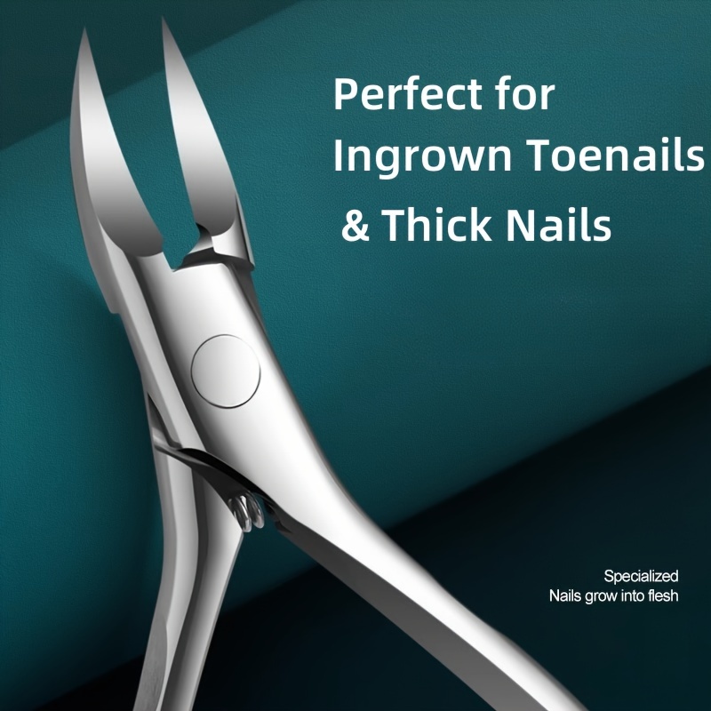 

Ingrown Toenail Clippers - Stainless Steel Nail Nipper, Perfect Angle Design For Thick Nails & Ingrown Toenail Treatment, Podiatrist Grade Toenail Trimmer, Unscented Tools For Foot Care