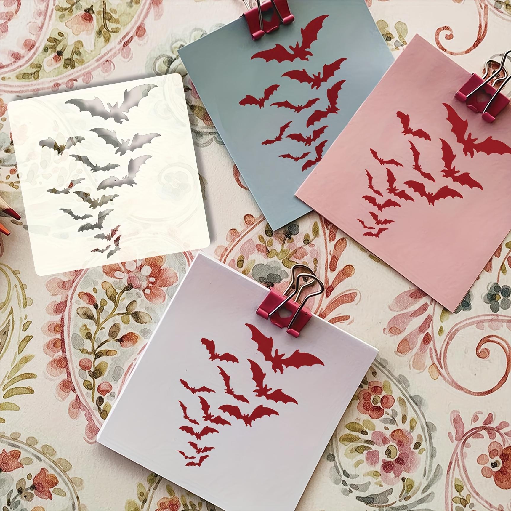 Reusable Bat Painting Stencil for Creative Projects