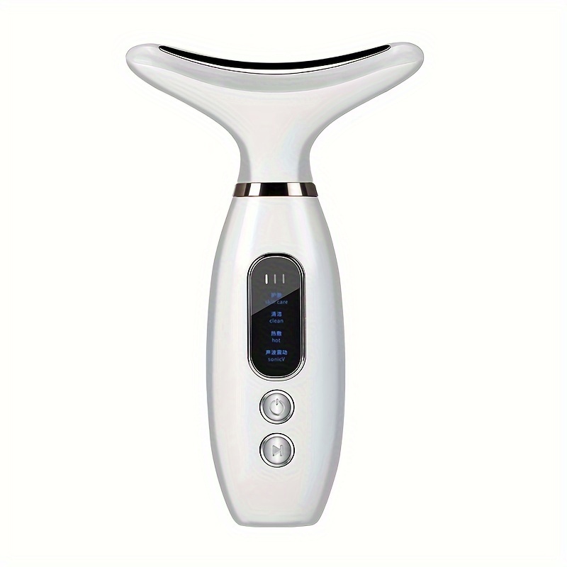 

Portable Neck Beauty Device With Micro Vibration, 45°c Constant Temperature, 4 Modes, Usb Charging, Rechargeable Lithium Battery - Wrinkle Reduction & Neck Care Instrument With Photon Therapy
