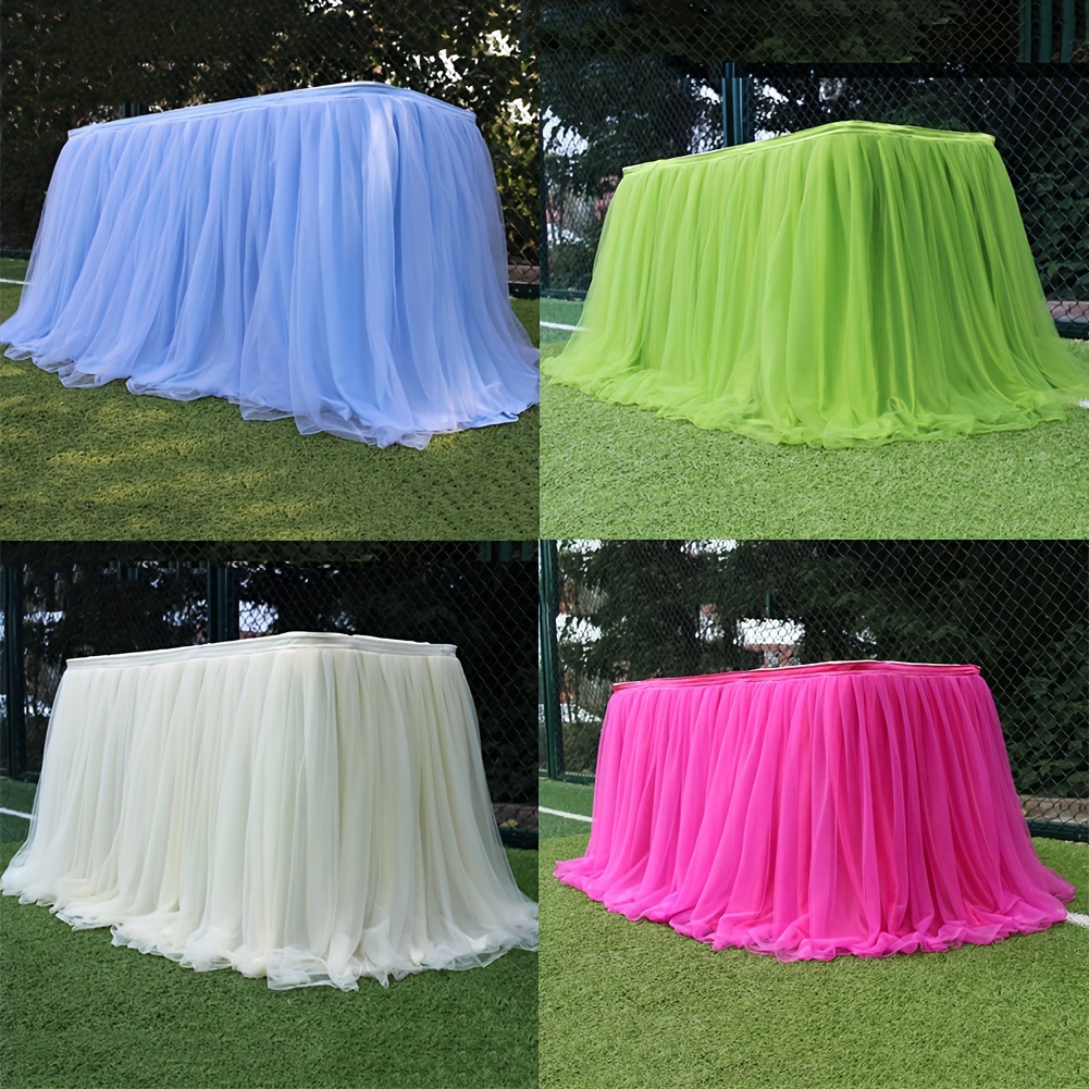 

Activity Tablecloth Birthday Party, Graduation Ceremony, Wedding Tablecloth Table Skirt Multi Colors Table Cloth