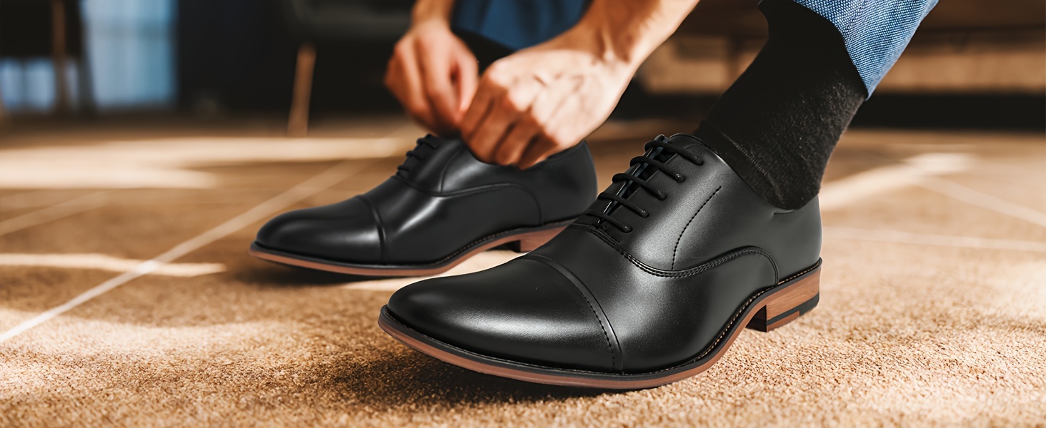 mens oxfords formal dress shoes men's shoes temu - Temu