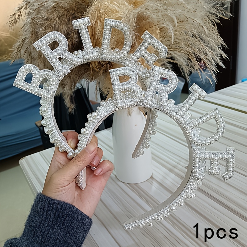 Image of 1pc Sparkling Rhinestone & Headband - Elegant -themed Wedding Tiara With Shimmering For Prom, Bridal Hair, Costume Parties Suitable For Weddings, , Themed Events