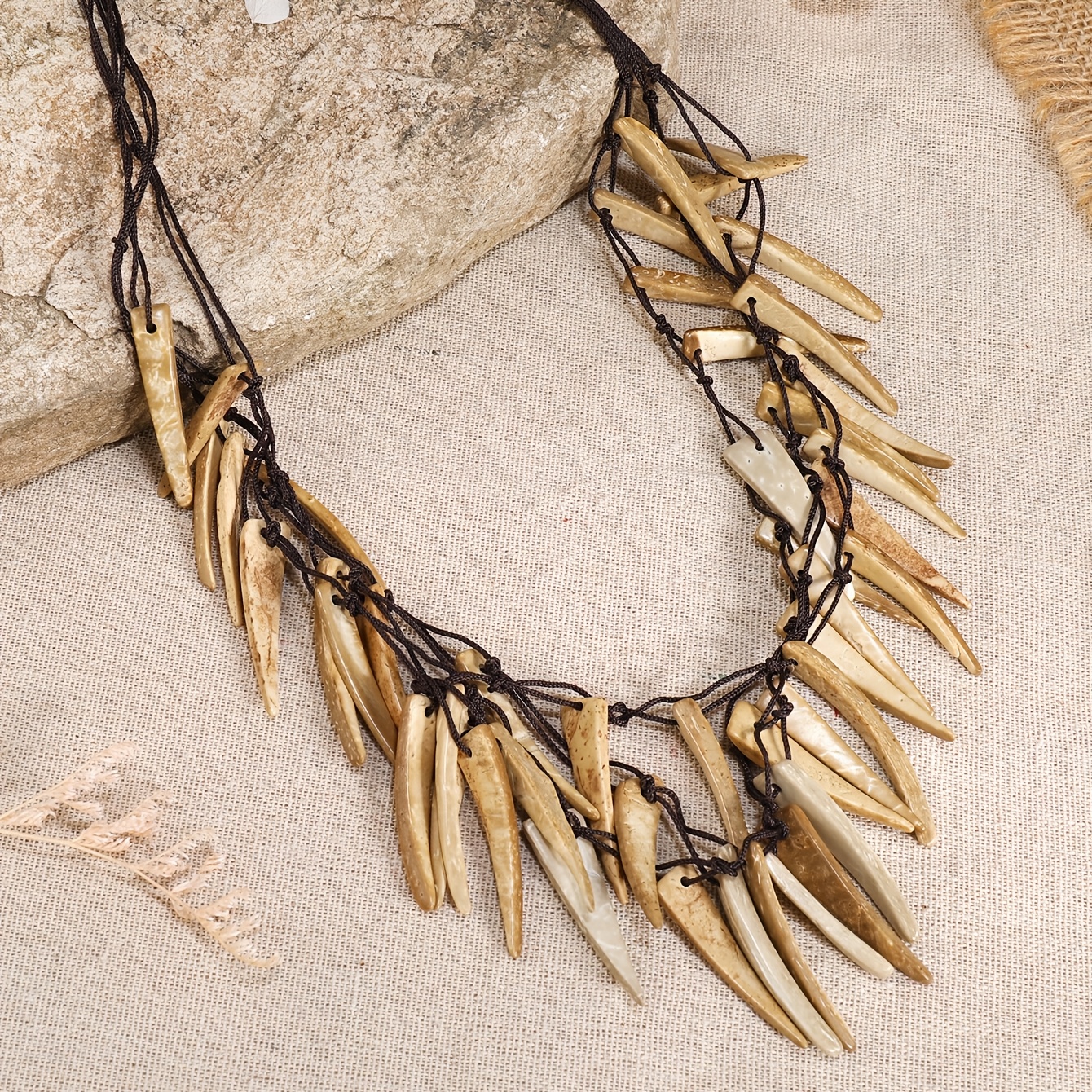 Ethnic Style Coconut Shell Necklace for Women