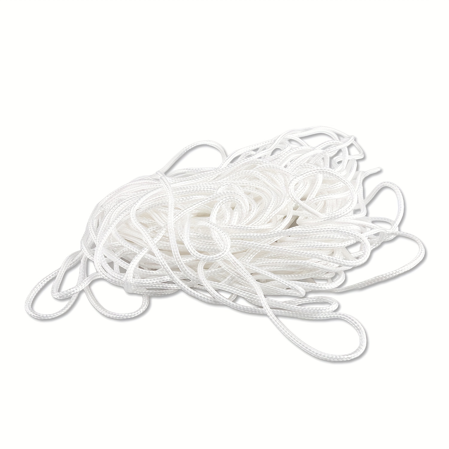 1pc braided nylon cord 20 meters 787 inches durable pull cord roman shade replacement cord for crafts white