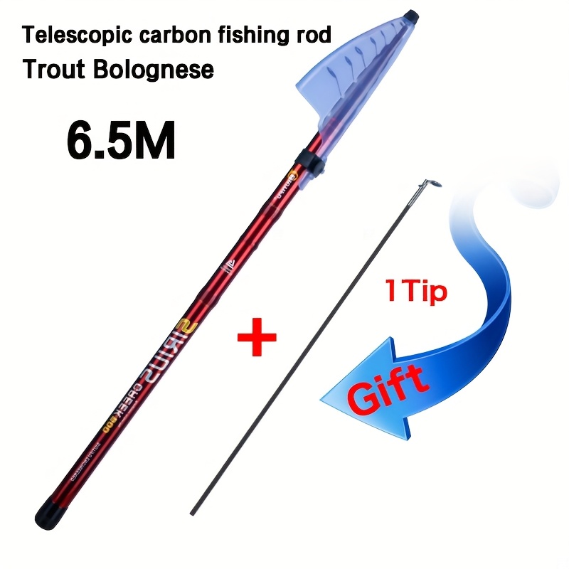 Image of Biutifu Telescopic Fishing Rods 4/4.5/5/5.5/6/6.5m Carbon Travel Ultralight Spinning Float Outdoor 30g Trout Pole