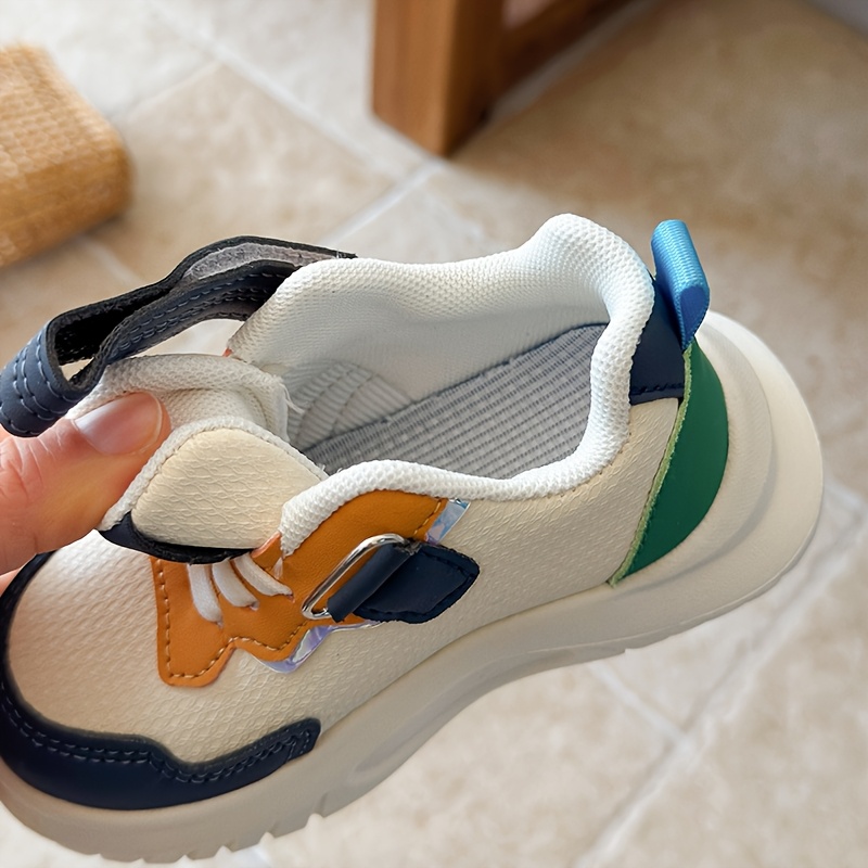 Zapatillas para Niños y Niñas - Compatibles para Juego al Aire Libre - Bajo, Tejido Transpirable y Suela, Color - Zapatos Casuales de Punta Redonda con Detalles de Flecos, Cierre de Gancho y Bucle (Uso Diario, Parque Infantil)