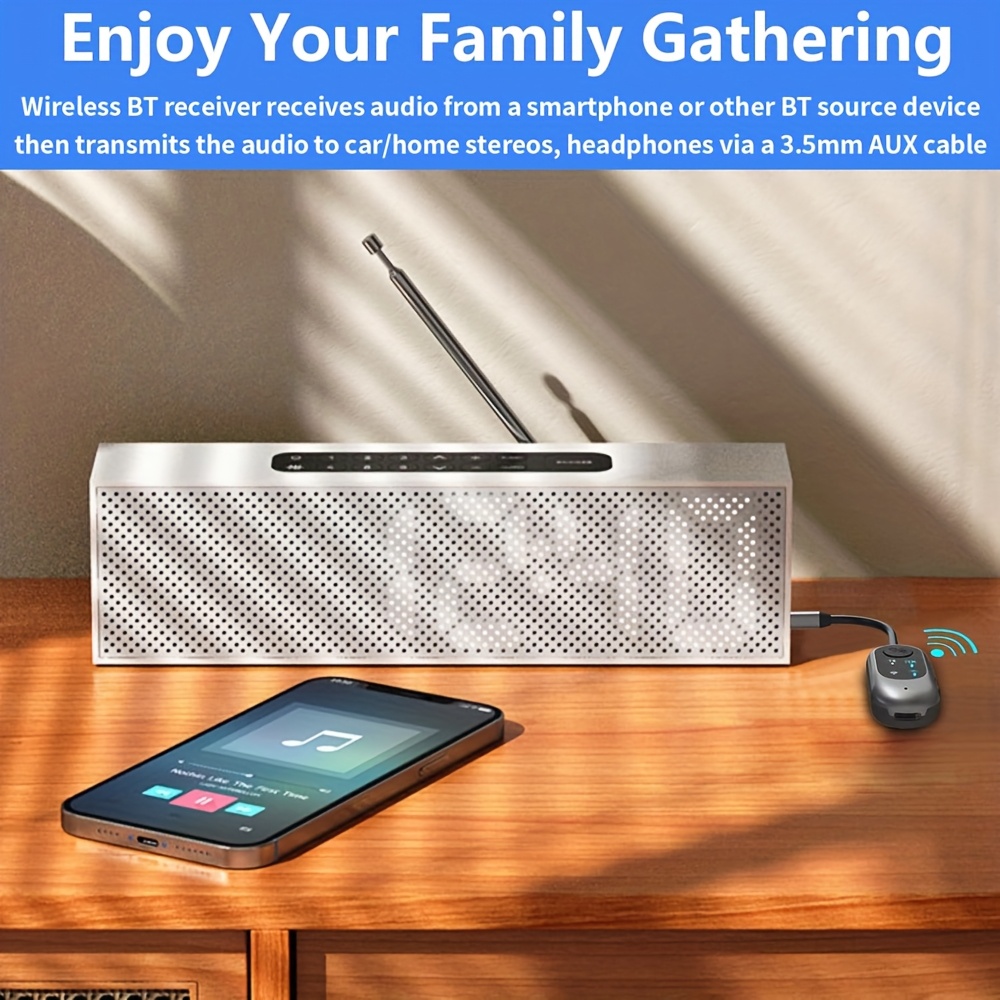 car wireless 2 in 1 receiver transmitter for projector computer headphones mobile phone car rechargeable lithium polymer battery car   upgrade sleek wireless design compact size compatible with all models Product details 5
