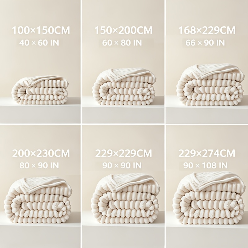 Cozy Plush Fluffy Winter Blanket for Indoor and Outdoor Use