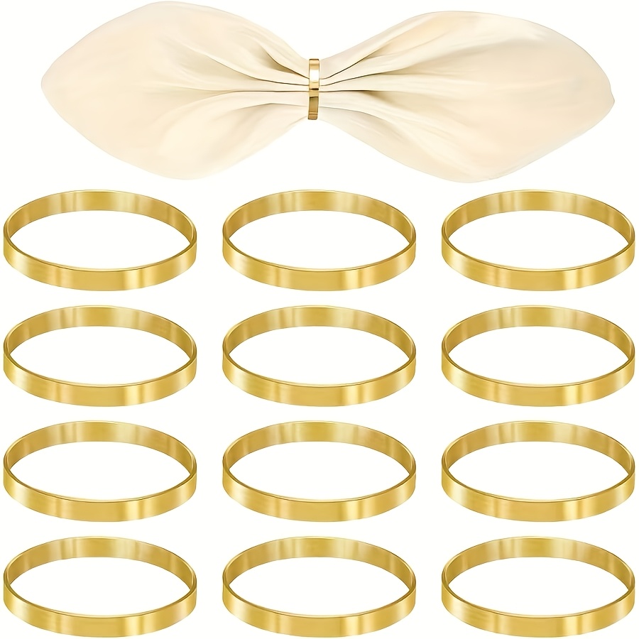 100pcs 50pcs 12pcs set napkin rings   napkin rings western restaurant tablecloth napkin circle napkin  
