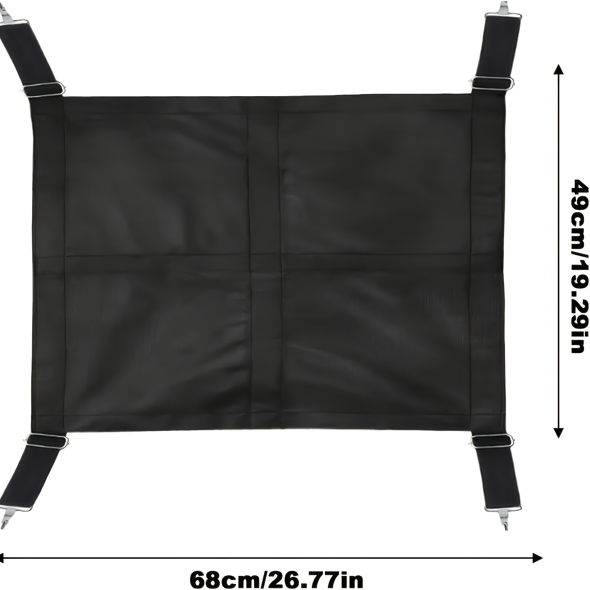 TEMU Horse Stall Guard - 1680d Fabric Aisle Guard With Adjustable Straps & Stainless Steel Hooks, Durable Horse Stable Divider Curtain For Barn &