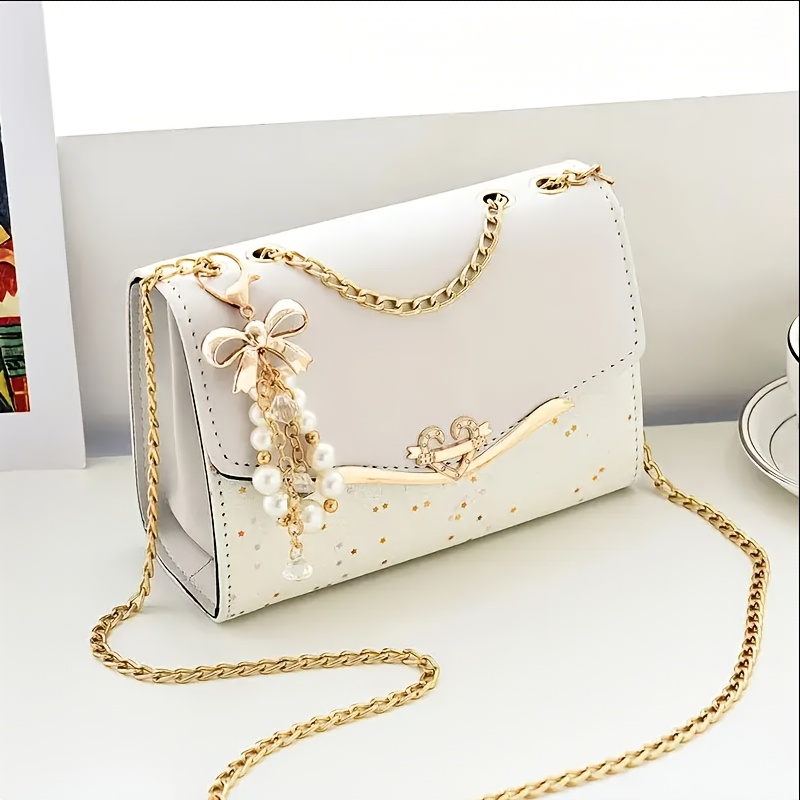 Bolsa transversal para senhora com fecho 