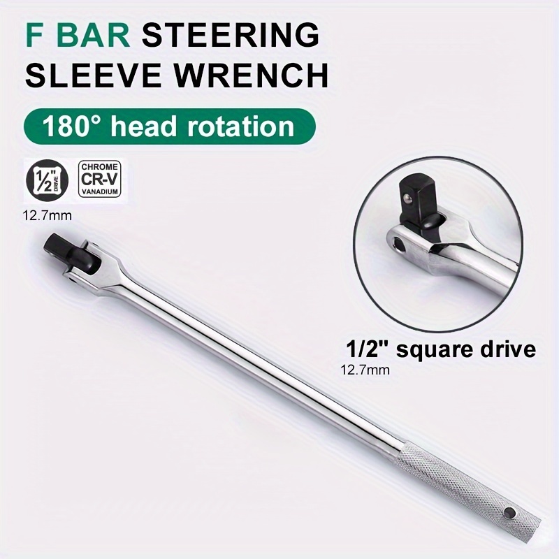 

1/2 Inches Drive Heavy Duty Breaker Bar Use For Stubborn Nuts And Bolts 15in/380mm Length