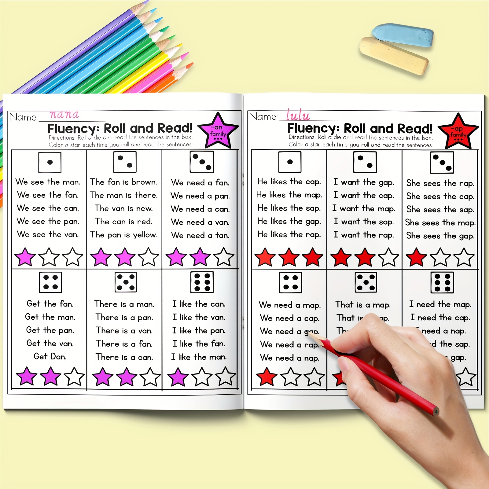 Early Learning English Sentence Book: Write, Color, and Remember Easily