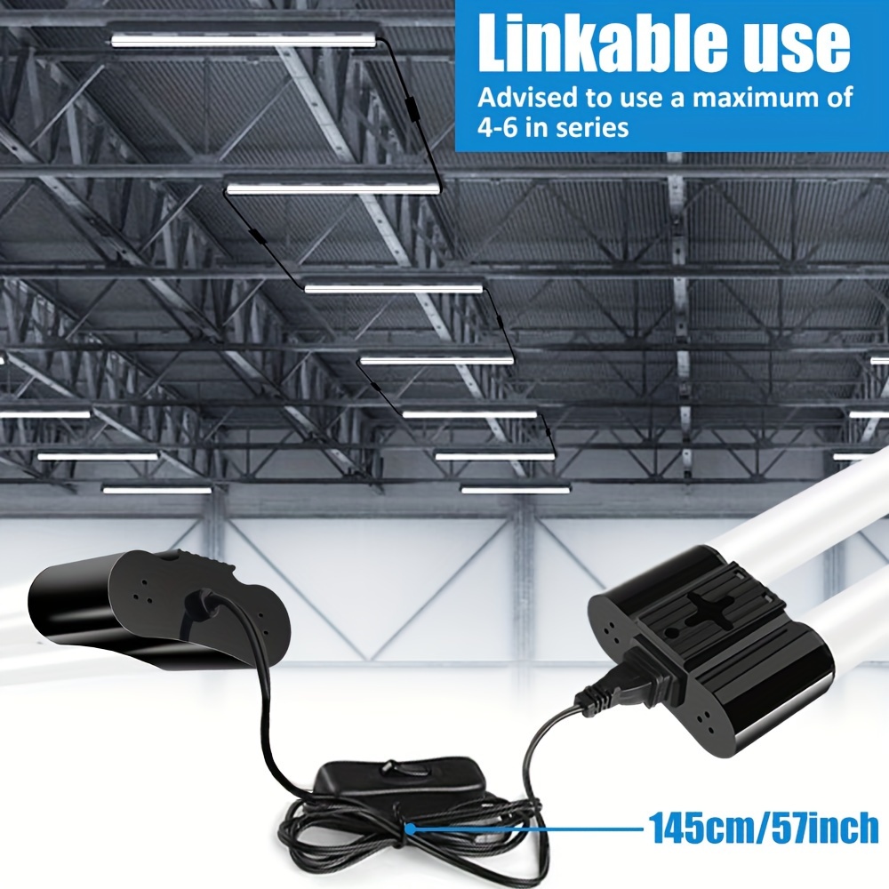 Yunnova 1pc Led Garage Luce 6500k Luce Diurna Plafoniere - Temu Italy