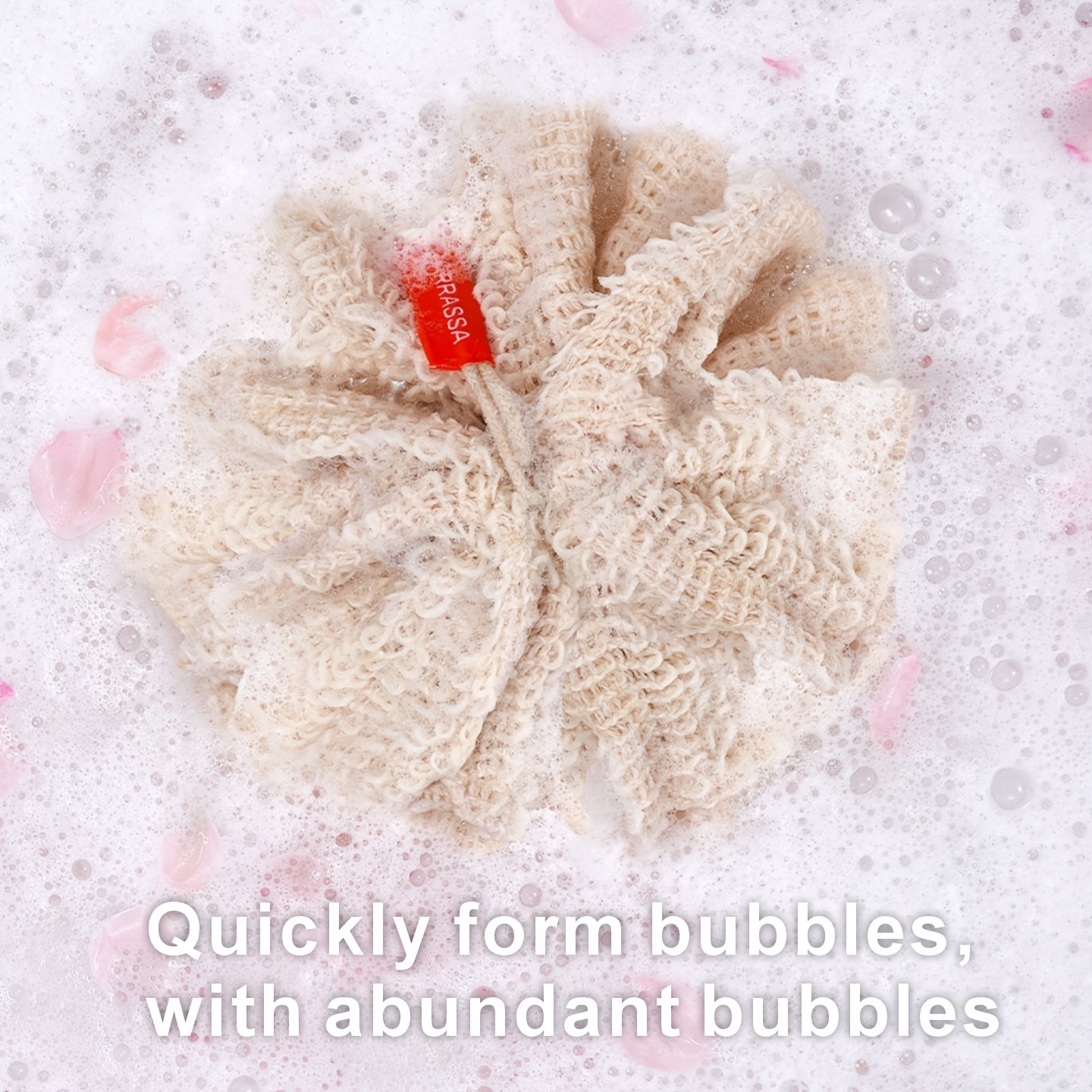 Linen Bath Ball, Gentle Exfoliation, 4 Colors